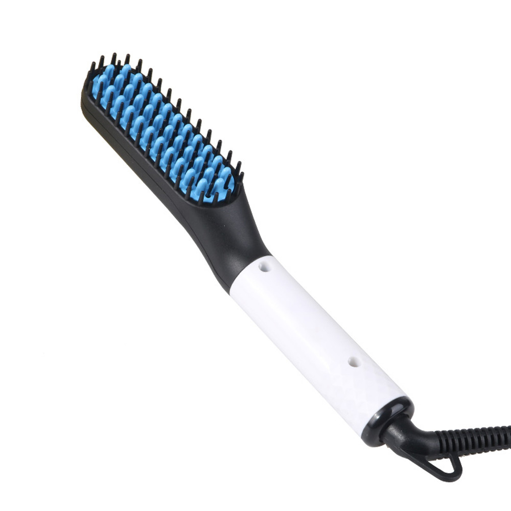 Portable 2 in 1 Hair Straightener Brush for Men, Beard Straightener, Hot Selling Salon Styling Tool for Daily Grooming