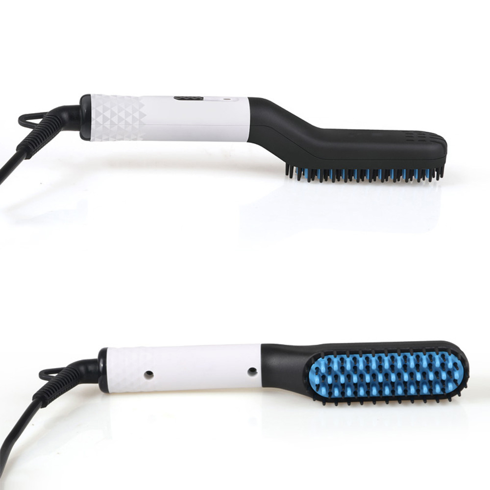Portable 2 in 1 Hair Straightener Brush for Men, Beard Straightener, Hot Selling Salon Styling Tool for Daily Grooming