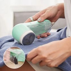 electric household clothing lint remover, fabric shaver for cleaning cat hair home clothes defuzzer tool with blade mesh