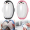 Penguin Washable Lint Remover Sticky Roller, Cute Portable Dust Cleaner for Clothes, Pet Hair, Reusable Travel Ball Tool