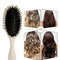 Oval Air Cushion Comb With Handle, Wheat Straw Styling Brush, Detangling Hair Brush for Professional Use