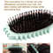 Oval Air Cushion Comb With Handle, Wheat Straw Styling Brush, Detangling Hair Brush for Professional Use