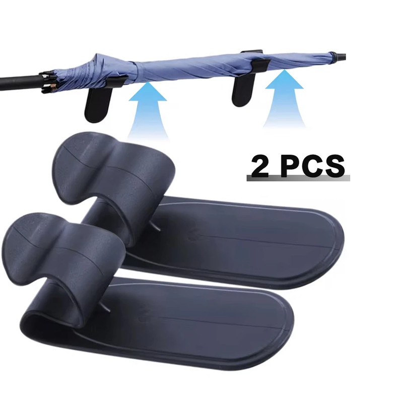 Universal Car Umbrella Holders 1 2pcs, Trunk Storage Hook Organizer, Interior Auto Mounting Bracket for Umbrellas