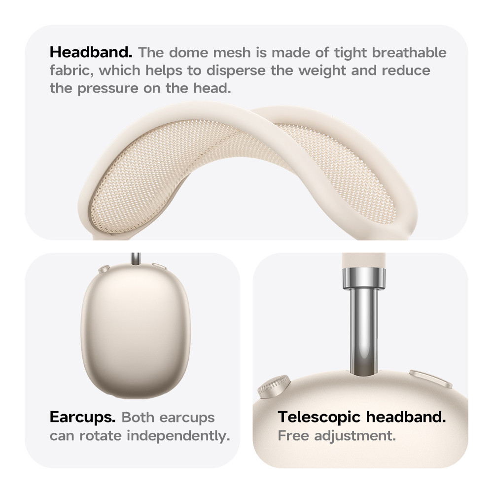 W65 Plus Over Ear Wireless Bluetooth Headphones, ANC Noise Canceling Sport Headsets, Hifi Sound Big Earphone