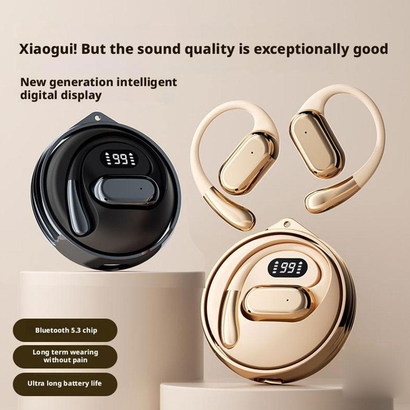 Rotating Digital Display Bluetooth Headset D88 Wireless Noise Cancelling AI Translation Long Batter 0