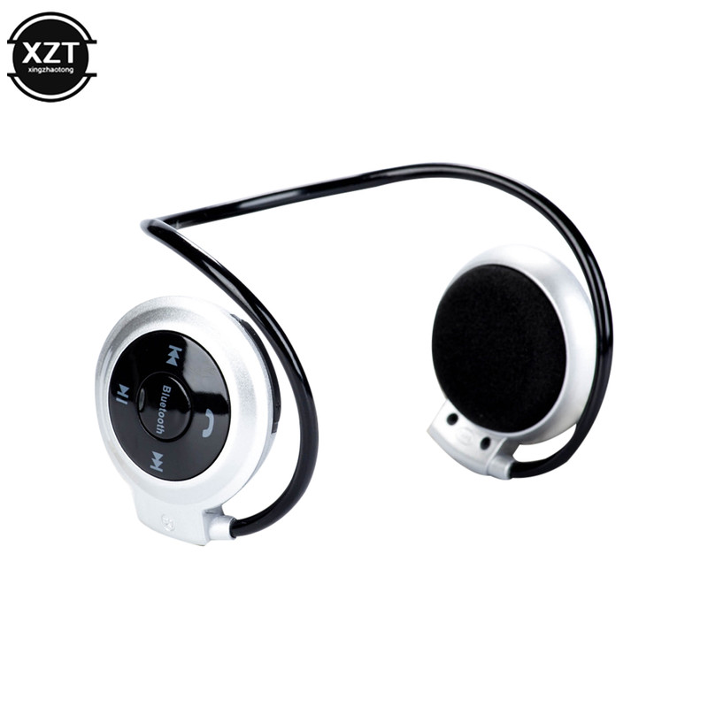 Waterproof Mini Wireless Bluetooth Headphones with Microphone, Stereo Sports Headphones, SD Card Music Player