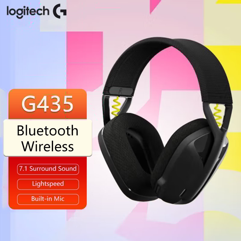 Logitech Bluetooth Wireless Gaming Headset Surround Sound Audio Over Ear Headphones For PC Laptop A 0