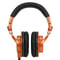 Professional M50X HIFI Audio Headphones, Fully Enclosed Foldable Earphones, Orange Gaming Music Headset
