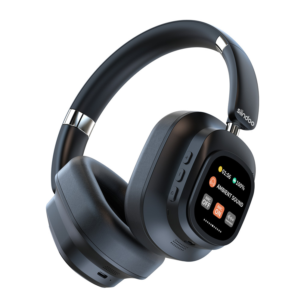 Wireless Headphone, Hybrid ANC Headphones, Multi Magnetic Touch Control, LED Display, Long Battery