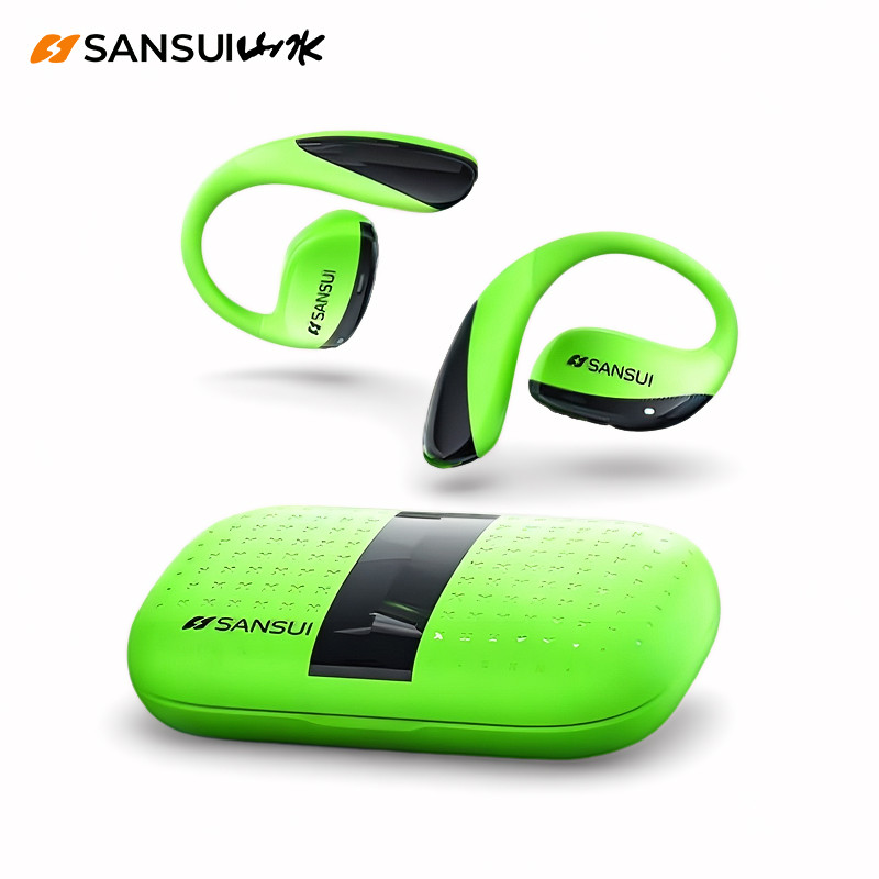 T19 Bluetooth Headphones, Spatial Audio Earphones, Deep Bass Open Ear Sports Earbuds, Waterproof IPX6 OWS