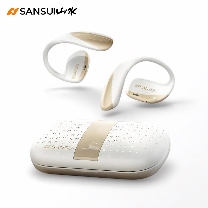 T19 Bluetooth Headphones, Spatial Audio Earphones, Deep Bass Open Ear Sports Earbuds, Waterproof IPX6 OWS