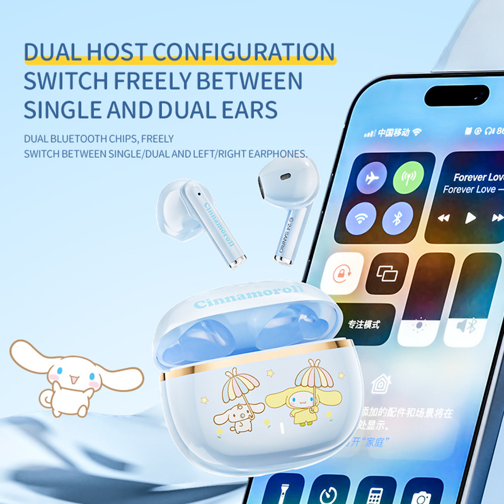 Wireless Bluetooth Headset HiFi Lossless Audio, Lightweight Earbuds, HD Voice Call, Touch Control, Compact Fit