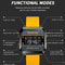 Multifunctional Mens Watch Business Sports, Fashion Electronic Wristwatch, Waterproof Silicone Strap Alarm Clock