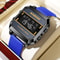 Multifunctional Mens Watch Business Sports, Fashion Electronic Wristwatch, Waterproof Silicone Strap Alarm Clock