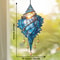 Blue Acrylic Conch Shell Window Suncatcher, Coastal Beach House Hanging Ornament, Garden Pendant, Home Decor Accent