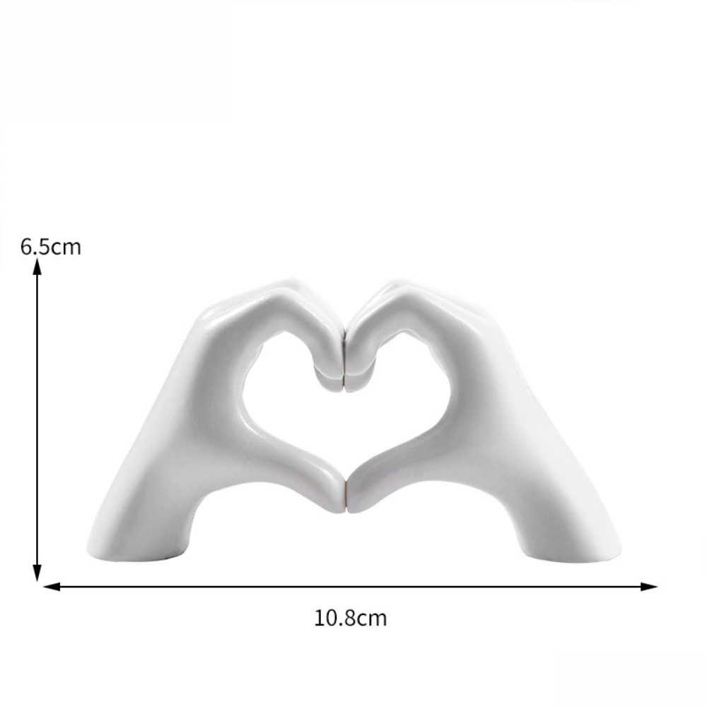 Modern Abstract Heart Hand Statue Love Figurines, Wedding Decoration, Desktop Accent for Bedroom, Living Room Decor