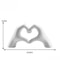 Modern Abstract Heart Hand Statue Love Figurines, Wedding Decoration, Desktop Accent for Bedroom, Living Room Decor
