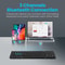 Rechargeable Foldable Wireless Bluetooth Keyboard for PC, Mac, Android, iOS, Portable Folding Keyboard for Travel