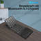 Rechargeable Foldable Wireless Bluetooth Keyboard for PC, Mac, Android, iOS, Portable Folding Keyboard for Travel