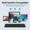 Rechargeable Foldable Wireless Bluetooth Keyboard for PC, Mac, Android, iOS, Portable Folding Keyboard for Travel