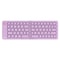 Compact Wireless VEOUT Folding Keyboard Black White Pink Purple, Portable Bluetooth Keyboard for iPhone Android Tablet