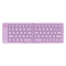 Compact Wireless VEOUT Folding Keyboard Black White Pink Purple, Portable Bluetooth Keyboard for iPhone Android Tablet