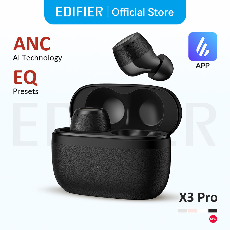Edifier X3 Pro True Wireless Earbuds, Bluetooth V5.4, Noise Cancelling, Multipoint Connection, Lightweight, IP54 Rated