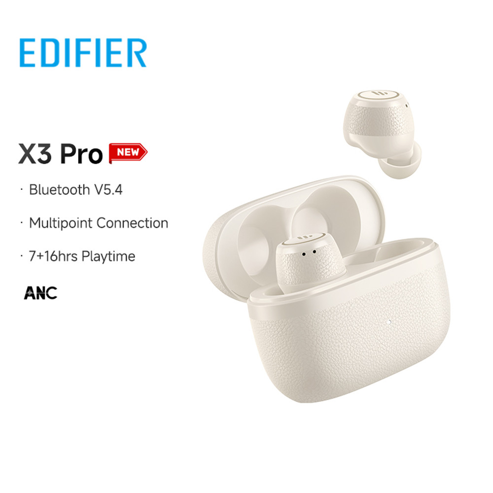 Edifier X3 Pro True Wireless Earbuds, Bluetooth V5.4, Noise Cancelling, Multipoint Connection, Lightweight, IP54 Rated