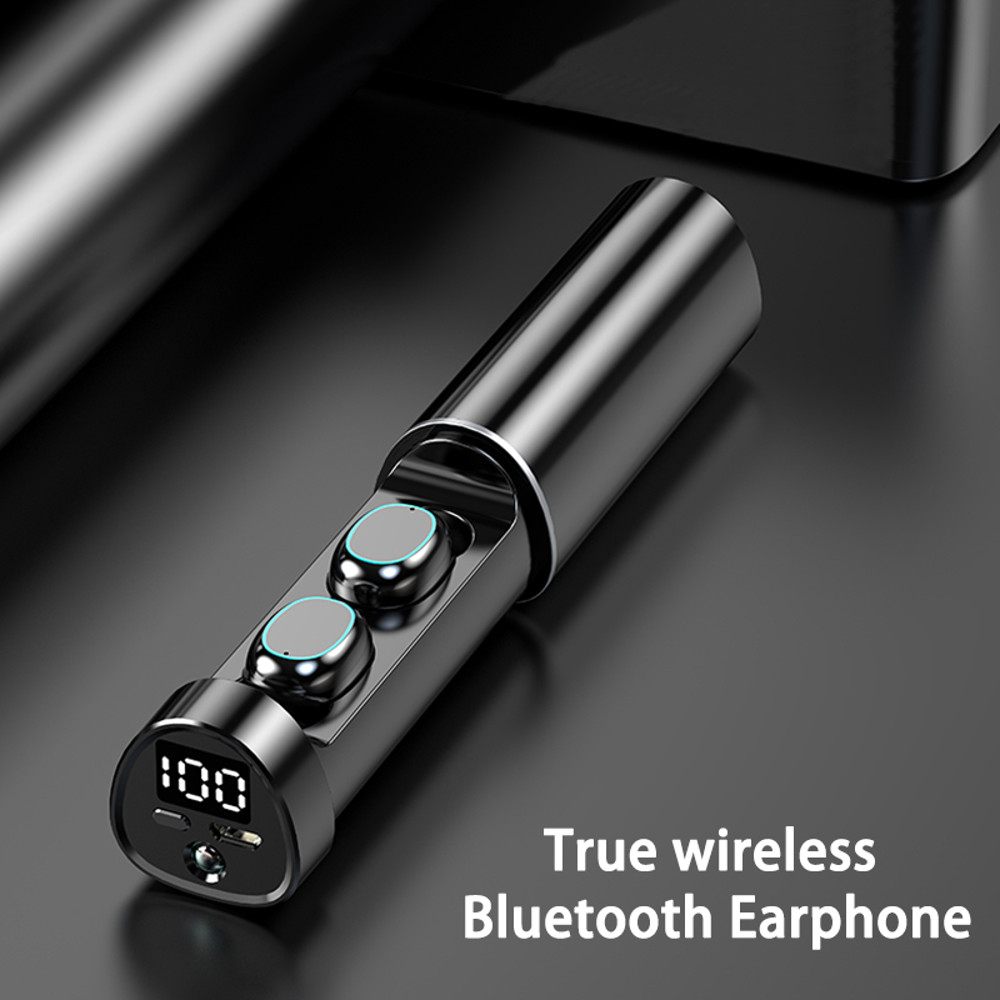 TWS Wireless Headphones Bluetooth 5.2, In-Ear Sports Earbuds With Mic, Waterproof HD Noiseless Call Headset