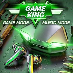 wireless bluetooth 5.0 earphones, tws stereo headset, sport earbuds microphone with charging case for smartphones ios