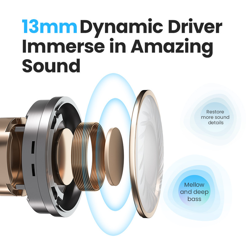 HAYLOU Neo TWS Bluetooth Earphones, Lightweight Wireless Earbuds, Low Latency, 20H Battery Life