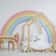 Large Rainbow Pastel Wall Stickers Mural, Nursery Kids Room Wall Decals, Baby Shower Playroom Decorations, Baby Boy Girl