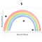 Large Rainbow Pastel Wall Stickers Mural, Nursery Kids Room Wall Decals, Baby Shower Playroom Decorations, Baby Boy Girl