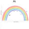 Large Rainbow Pastel Wall Stickers Mural, Nursery Kids Room Wall Decals, Baby Shower Playroom Decorations, Baby Boy Girl