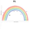 Large Rainbow Pastel Wall Stickers Mural, Nursery Kids Room Wall Decals, Baby Shower Playroom Decorations, Baby Boy Girl