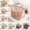Elegant Pastoral Style Fabric Storage Basket, Washable, Foldable Sundries Organizer for Clothes, Stackable Picnic Basket