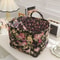 Elegant Pastoral Style Fabric Storage Basket, Washable, Foldable Sundries Organizer for Clothes, Stackable Picnic Basket