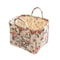 Elegant Pastoral Style Fabric Storage Basket, Washable, Foldable Sundries Organizer for Clothes, Stackable Picnic Basket