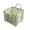 Elegant Pastoral Style Fabric Storage Basket, Washable, Foldable Sundries Organizer for Clothes, Stackable Picnic Basket