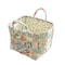 Elegant Pastoral Style Fabric Storage Basket, Washable, Foldable Sundries Organizer for Clothes, Stackable Picnic Basket