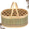 Handmade Woven Bamboo Decorative Egg Basket, Fresh Easter Props, Eggs Storage, Countertop Small Storage