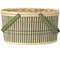 Handmade Woven Bamboo Decorative Egg Basket, Fresh Easter Props, Eggs Storage, Countertop Small Storage