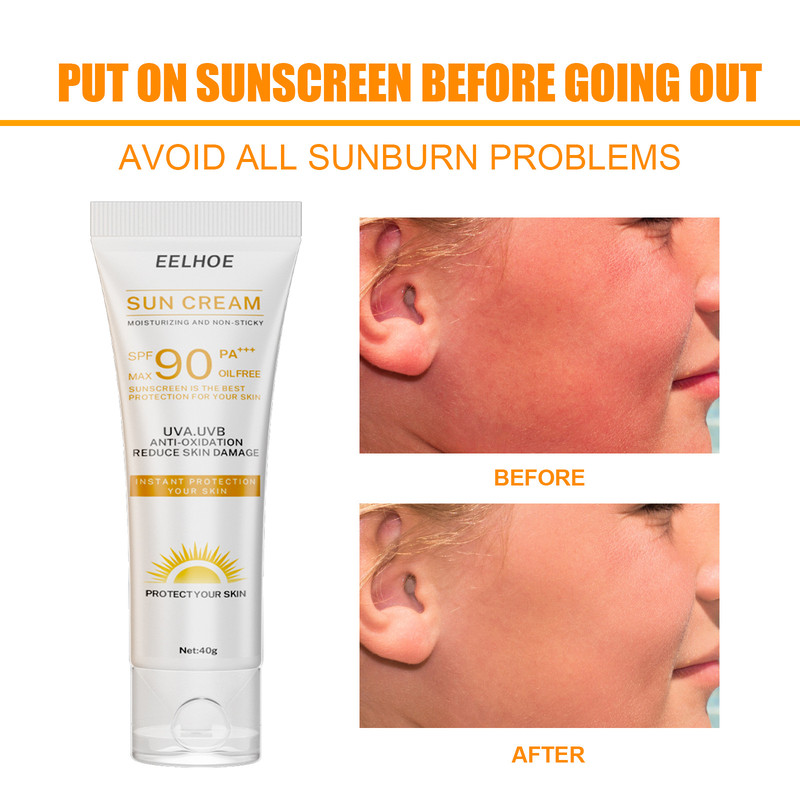 Whitening Sunscreen SPF 90 OilFree Sunblock For Face Body Skin Brightening UV Protection AntiSpot 3