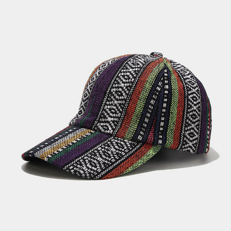 Luxury Baseball Cap for Summer Travel, Brand Purple Bohemian Women Hat, Street Style Vacation Men Caps, Couple Headwear