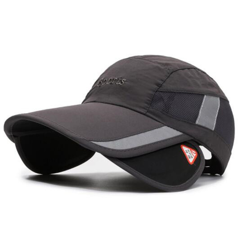 Breathable Baseball Caps for Men Women, New Summer Mesh Hats with Retractable Sun Visor, Sunscreen Fishing Cap