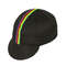 Retro Cycling Cap with Color Bars, Breathable Bike Hat, One Size Fits Most, Lightweight Polyester Design