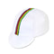 Retro Cycling Cap with Color Bars, Breathable Bike Hat, One Size Fits Most, Lightweight Polyester Design