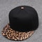 Leopard Snapback Cap Women Baseball Hat, Streetwear Flat Brim Cap, Hip Hop Gorras Sport Hat for Men and Women
