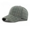 Men Outdoor Sun Cap for Spring Summer, Classic Checkered Hard Top Hat, Sunscreen Visor Baseball Cap for Women