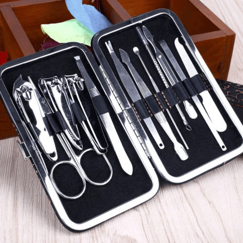 Complete Finger Toe Nail Care Kit Manicure Pedicure Set With Clippers Scissors 0